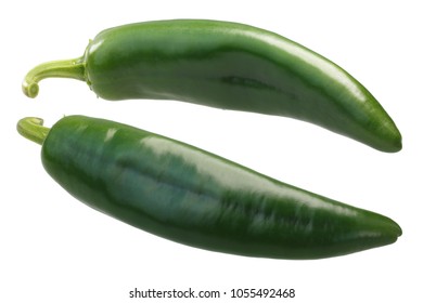 Numex Sandia Chile Peppers. NM Hatch Chili. Clipping Paths