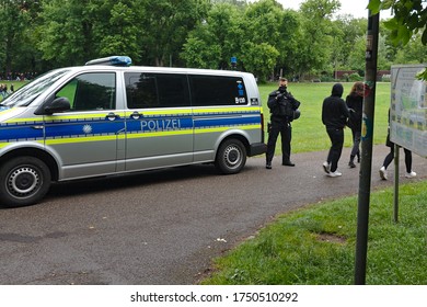 Nuremberg, Bavaria, Germany -June 6, 2020: Black Lives Matter And Anti-Racism Protests In Nuremberg. George Floyd's Murder In Police Custody Sparked 5000 Protesters To Speak Out Against Racism