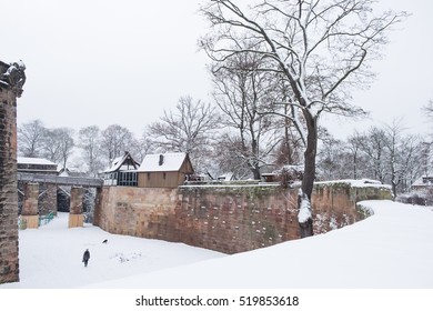 Nuremberg In Winter With Snow 