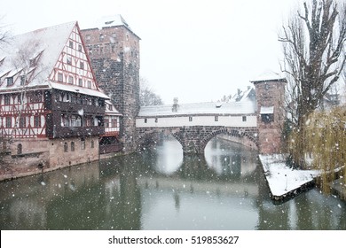 Nuremberg In Winter With Snow 