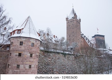 Nuremberg In Winter With Snow 