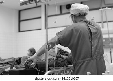 The Nurse Care Post Operative Patient In Operation Room 