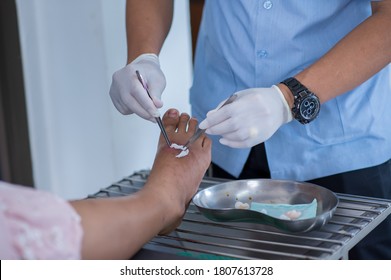 Nurse Clean Wound Contaminated Stock Photo (Edit Now) 1807613737