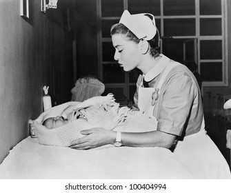 Nurse With Crying Baby