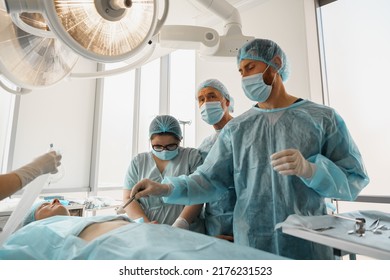 Nurse Doctor Prepare Patient Skin Surgery Stock Photo 2176231523 ...