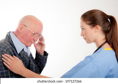 Nurse With Elderly Patient