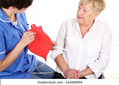 Nurse Has Enema Bag