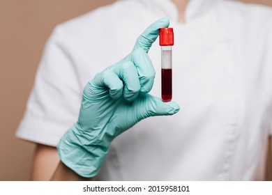 Nurse Holding A Blood Test Tube
