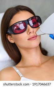 Nurse Makes The Girl A Upper Lip Laser Hair Removal Procedure