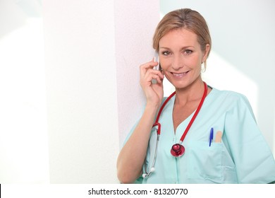 Nurse On The Phone