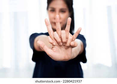 Nurse posing correct CPR hand in emergency first aid class room. - Powered by Shutterstock