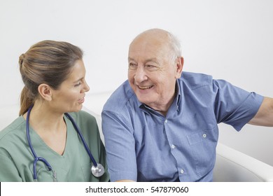 Nurse Senior Man During Medical Exam Stock Photo 547879003 | Shutterstock