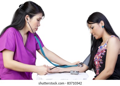 Nurse Taking Blood Pressure