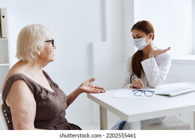 Nurse In White Coat Patient Examination Medical Specialist