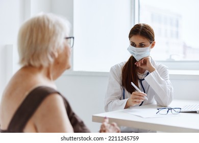 Nurse In White Coat Patient Examination Professional Diagnostics