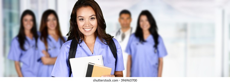 Nurse who is studying to get a job