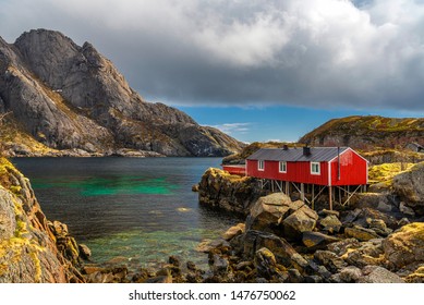 Nusfjord Fishing Village Views Inside Lofoten Islands