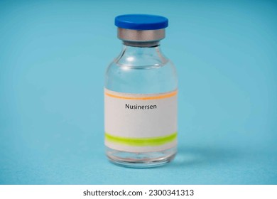 Nusinersen, Antisense oligonucleotide for spinal muscular atrophy medical drug concept - Shutterstock ID 2300341313