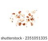 nuts white background