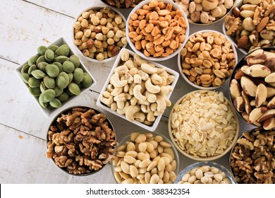 nut selection in dishes - Powered by Shutterstock