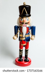 Nutcracker Toy On White Background