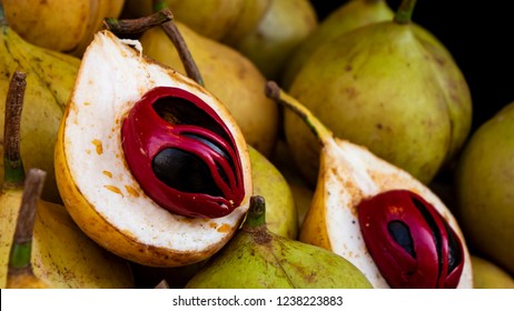 Nutmeg Fruit In The Market