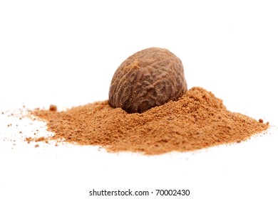 Nutmeg Isolated On White