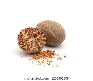 Nutmeg Isolated On White Background