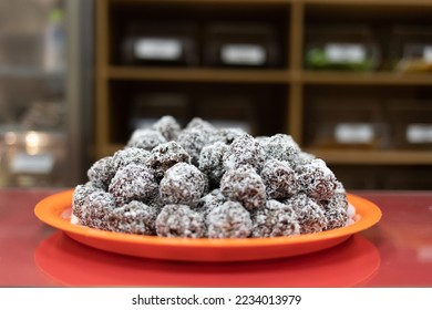 Nutritional foods made out of nuts and chocolate - Shutterstock ID 2234013979