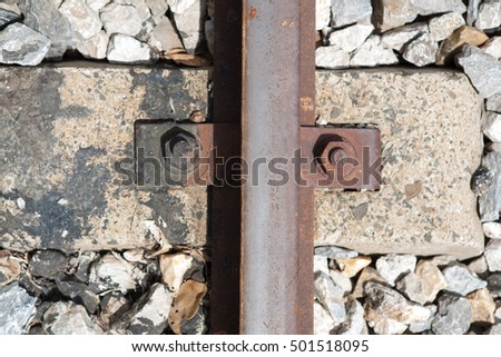 Nuts and bolts of a railway top viwe