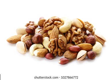 Nuts Mix For A Healthy Diet (cashew, Pistachios, Hazelnuts, Walnuts, Almonds)