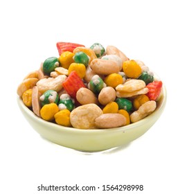 Nuts Or Mix Nuts And Snack On A Background New