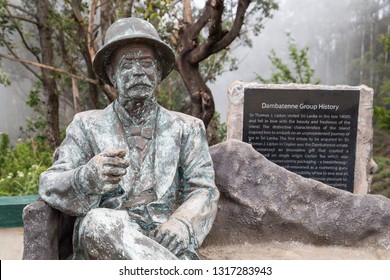 Nuwara Eliya, SRI LANKA – February 01 2019: Lipton Seat Viewpoint. Monument To Sir Thomas Lipton