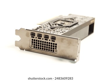 Nvidia ATX 2000 GPU for machine learning and workstation computers with white background (no or blurred logo) 