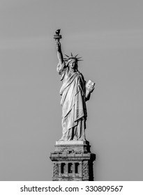 statue of liberty black and white clipart