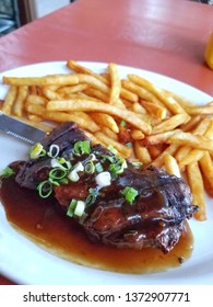 NY Strip Steak And Fries