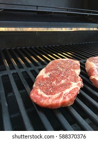 NY Strip Steak In The Grill