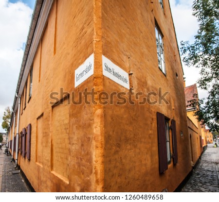 Nyboder - New [small] Houses. Built from 1757 by King Christian IV for housing the personnel and their families of the rapidly growing Royal Danish Navy. Copenhagen. Denmark.