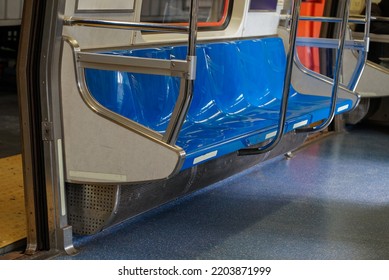 NYC Path Train Subway Bench Seating