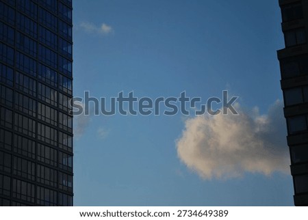 NYC, Upper West Side, in the clouds between buldings