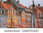 The Nyhavn or New Haven in Copenhagen, Denmark, Europe