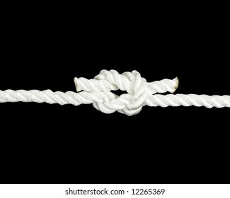 Nylon Rope Tied In A Square Knot