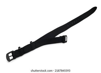 Nylon Watch Strap On White Background