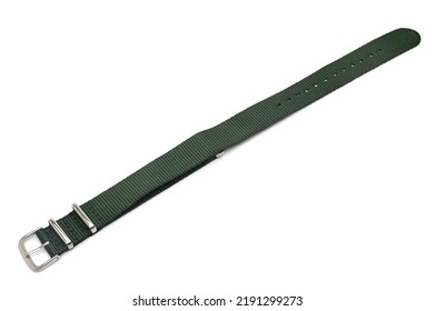 Nylon Watch Strap On White Background