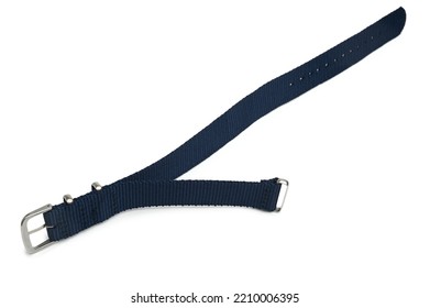 Nylon Watch Strap On White Background