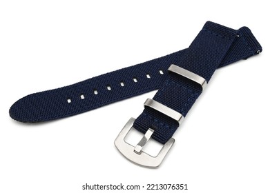 Nylon Watch Strap On White Background