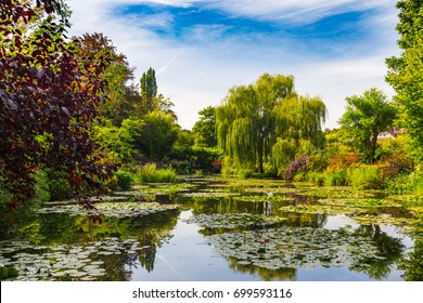 Nymphea Pond In Garden Of Claude Monet In Giverny, France