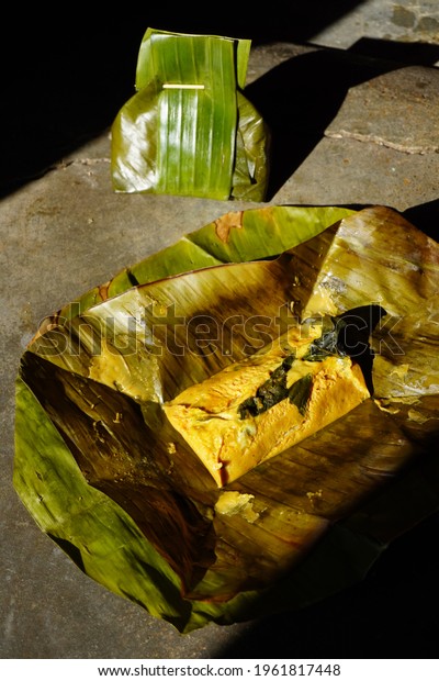 Nyonya Fish Custard Wrapped Banana Leaves Stock Photo 1961817448 ...