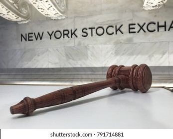 NYSE Gavel on the trading floor
