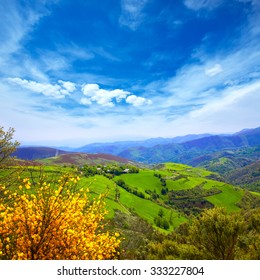 O Cebreiro Mountains By The Way Of Saint James In Galicia Spain